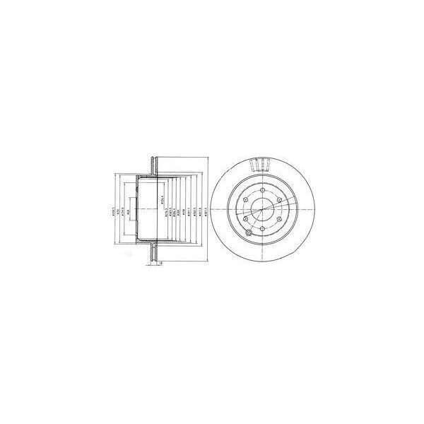 Dr!Ve+ DP1010.11.0567 - Oe 43206 EB300 Disco Freno, Asse Posteriore Per Pathfinder Iii (R51)-image
