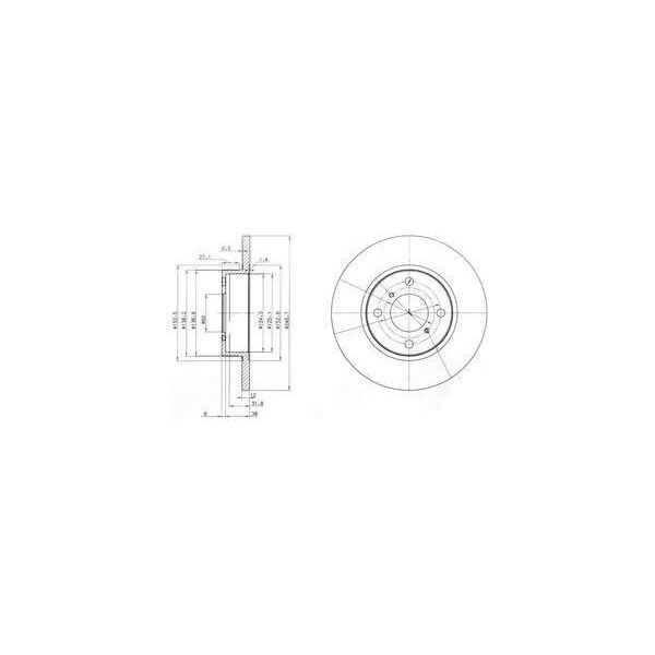 Dr!Ve+ DP1010.11.0187 - Oe 4700711 Disco Freno, Asse Anteriore Per Agila A-image