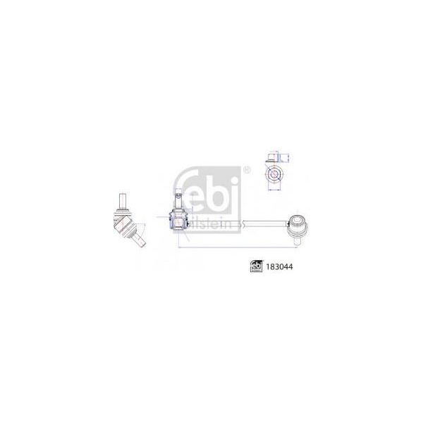 Febi Bilstein 183044 - Stabilizzatore Oe 639 320 07 89 Per Viano (W639), Vito (W639)-image
