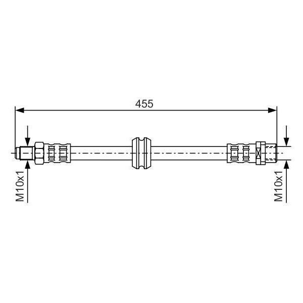 Bosch 1 987 476 444 - Tubo Freno Oe 34 32 1 159 717 Per Serie 3 (E36), Z3 (E36)-image