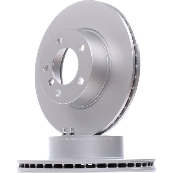 Hella 8DD 355 111-921 - Disco Freno Oe 34116764643 Per Serie 1 (E81), Serie 1 (E87), Serie 1 (E88), Serie 1 (E82), Serie 3 (E90), Serie 3 (E93), Serie 3 (E92), Serie 3 (E91), Z4 (E89)-image