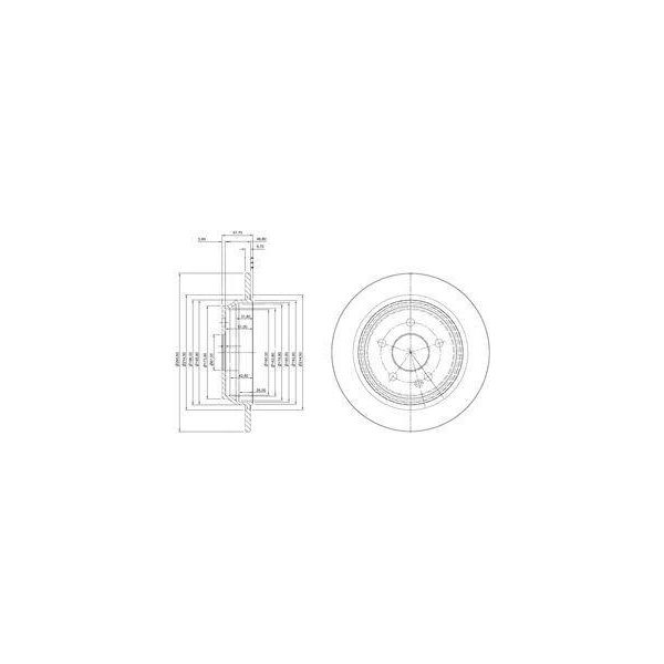Dr!Ve+ DP1010.11.0270 - Oe 1379931 Disco Freno, Asse Posteriore Per Focus Ii, Galaxy (WA6), Kuga I, Mondeo Iv, S-Max (WA6), Range Rover Evoque (L538)-image