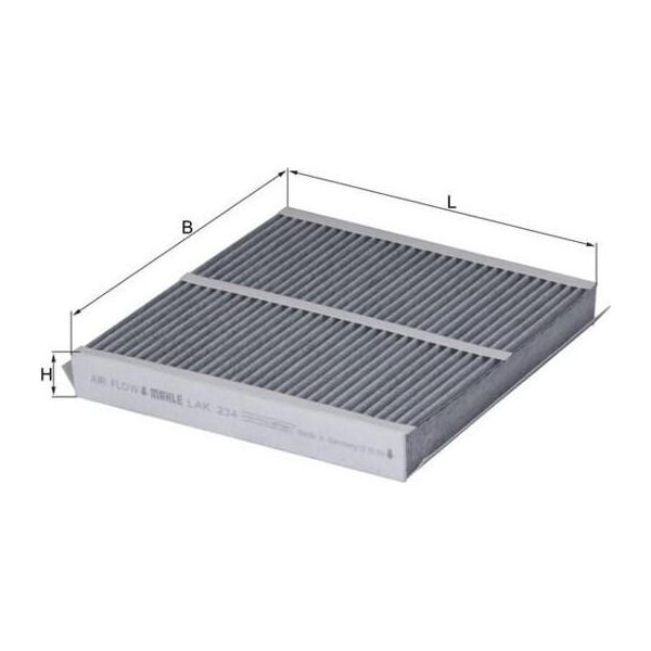 Mahle Lak 234 - Filtro Aria Abitacolo Oe 64116915764 Per Z4 (E89), Z4 (E85), Z4 (E86), Z3 (E36)-image