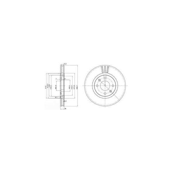 Dr!Ve+ DP1010.11.0732 - Disco Freno Oe 4246 L8, Asse Anteriore Per 406-image