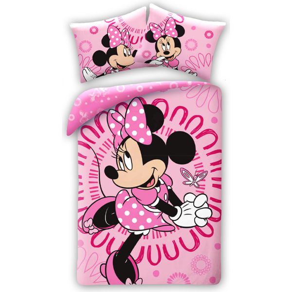 Halantex Lino Incluso Minnie Rosa Cotone, 140/200, 70/90 Cm-image