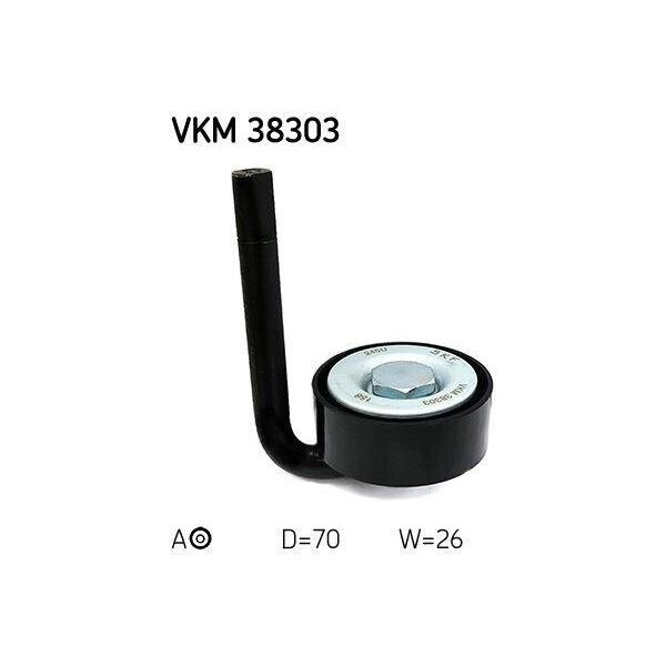 Skf Vkm 38303 - Oe 64 55 7 786 545 Puleggia Tenditore, Cinghia A V Per Serie 3 (E46)-image