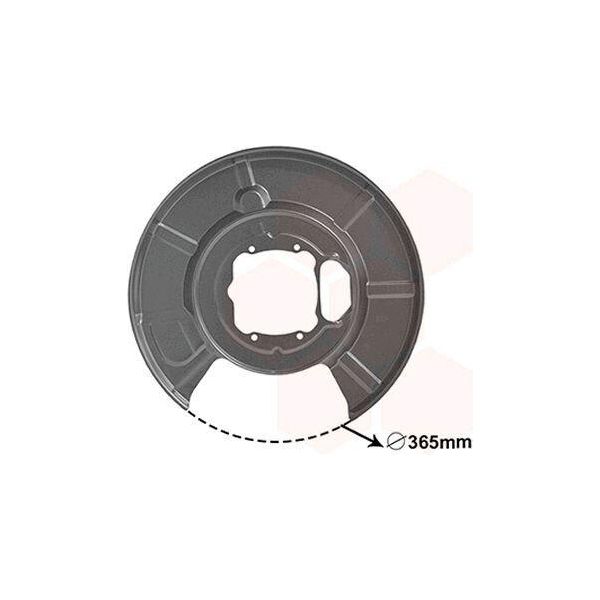 Van Wezel 0655373 - Oe 3421 6760 853 Piastra Di Ancoraggio, Asse Posteriore Sinistro Per Serie 5 (E61), Serie 5 (E60)-image