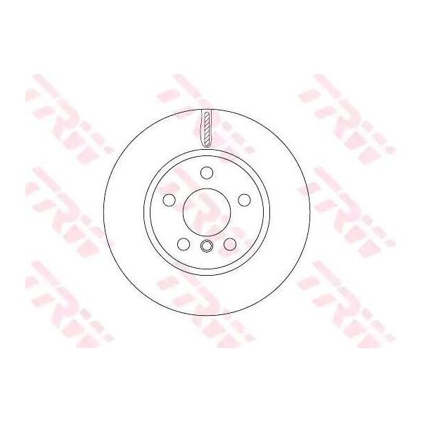Trw DF6757 - Oe 34 11 8 835 362 Disco Freno Per Serie 2 (F45), Serie 2 (F46), X1 (F48), X2 (F39), F55, F56, F57, F54, F60-image