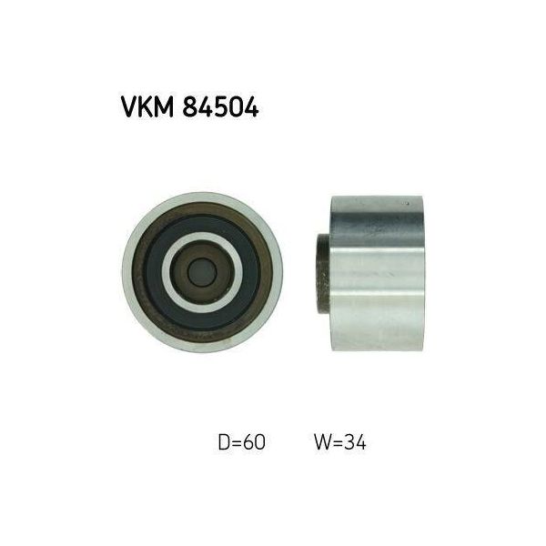 Skf Vkm 84504 - Oe 0K551 12 730A Puleggia Folle, Cinghia Di Distribuzione Per Terracan (Hp), Carnival Iii (Vq), Carnival I (Up), Carnival Ii (Gq)-image