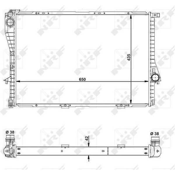 Nrf 55322 - Oe 1436055 KüHler, Protezione Motore Per 5Er (E39), 7Er (E38), Z8 (E52)-image