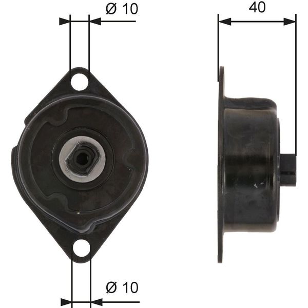 Gates T38499 - Oe 028903315P Tenditore, Cinghia A V Per Arosa (6H), Felicia (6U), Caddy Ii (9K), Lupo (6E1, 6X1), Polo (6N)-image