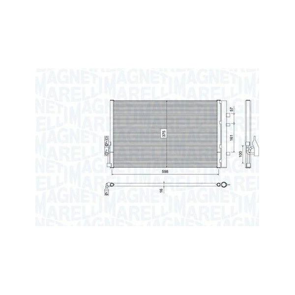Magneti Marelli 350203788000 - Oe 64539216143 Condensatore Aria Condizionata Con Essiccatore Per X4 (F26), X3 (F25), X3 (E83)-image
