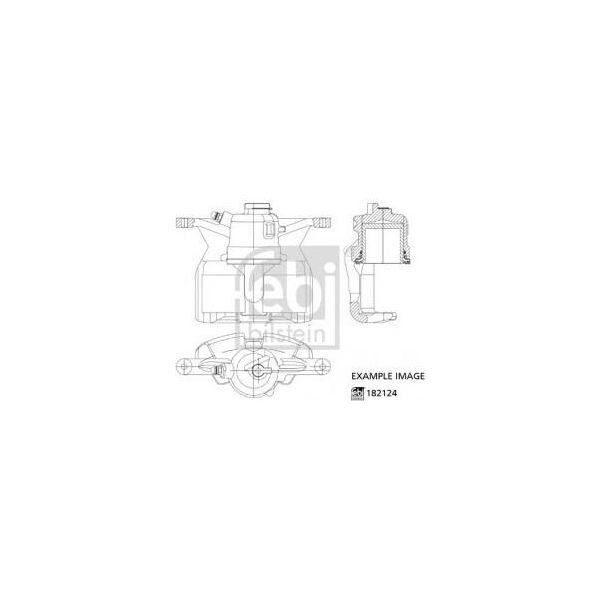 Febi Bilstein 182124 - Pinza Freno Oe 4400 V1 Per C-Crosser (Vu, Vv), 4007 (Vu, Vv)-image