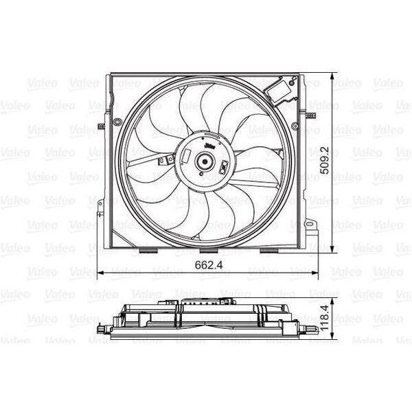 Valeo 696873 - Ventola Radiatore Oe 214816969R Per Espace V (Jr)-image