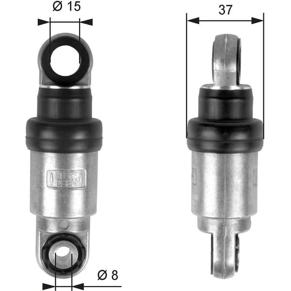 Gates T39097 - Oe 11282243510 SchwingungsdäMpfer, Keilrippenriemen FüR 3Er (E36), 5Er (E39), 7Er (E38)-image