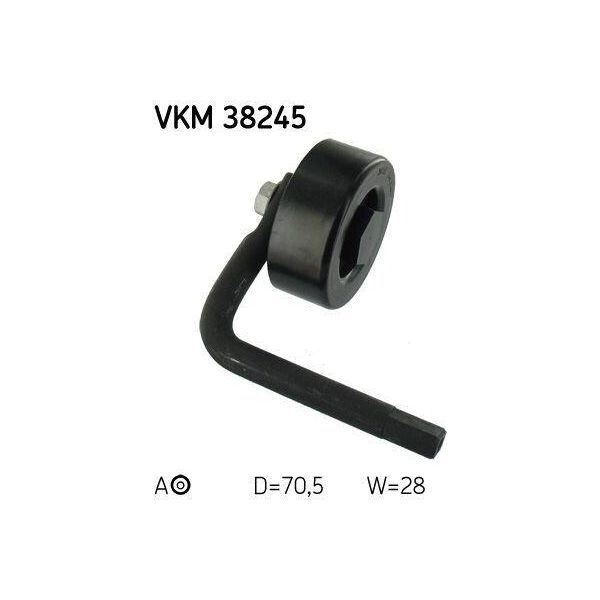 Skf Vkm 38245 - Oe 64 55 2 354 034 Puleggia Tenditore, Cinghia A V Per Serie 5 (E39), Serie 3 (E46)-image