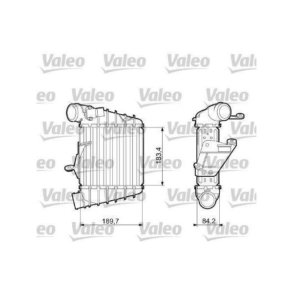Valeo 817556 - Intercooler Oe 6Q0145804A Per Cordoba (6L), Ibiza (6L), Fabia I (6Y), Fabia Ii (54), Roomster (5J), Fox (5Z), Polo (9N)-image