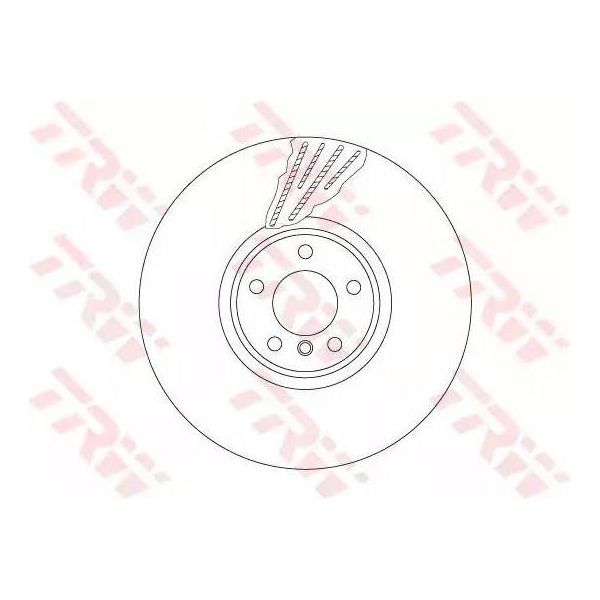 Trw DF6618S - Oe 6 782 067 Disco Freno Per X5 (E70), X5 (F15, F85), X6 (E71)-image