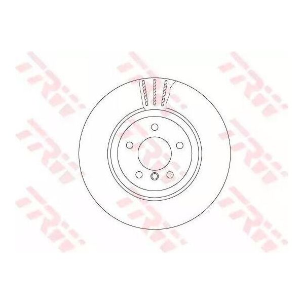 Trw DF6624S - Disco Freno Oe 34 21 6 763 827 Per Serie 5 (E60), Serie 5 (E61), Serie 6 (E63), Serie 6 (E64)-image