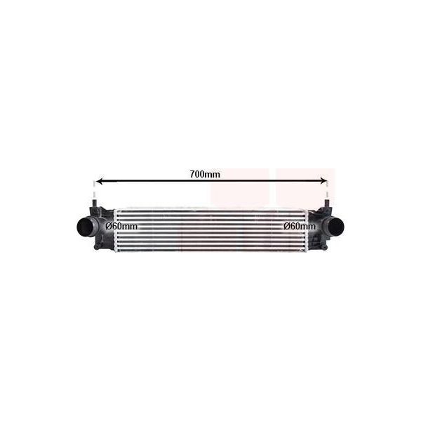 Van Wezel 58014704 - Intercooler Oe 7N0145805A Per Alhambra (710, 711), Cc (358), Sharan (7N)-image