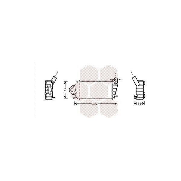 Van Wezel 58004194 - Intercooler Oe 6E0145805B Per Arosa (6H), Lupo (6E1, 6X1), Polo (6N)-image