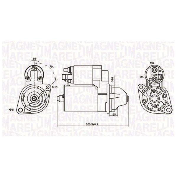 Magneti Marelli 063721412010 - Motorino Di Avviamento, Starter Per Z4 (E89), Z4 (E85), X5 (E70), X3 (F25), X3 (E83), Serie 7 (F01), Serie 7 (E65), Serie 6 (E64), Serie 6 (E63), Serie 5 (E61), Serie 5 (E60), Serie 3 (E91), Serie 3 (E92), Serie 3 (E93), Serie 3 (E90), Serie 1 (E82), Serie 1 (E88), Serie 1 (E87), Serie 1 (E81)-image
