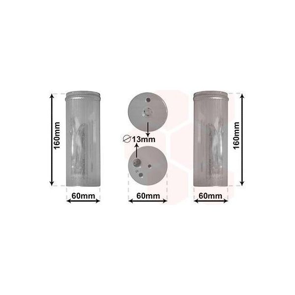 Van Wezel 5800D293 - Essiccatore Aria Condizionata Oe 1J0820191F Per Leon (1M1), Bora (1J), Golf Iv (1J)-image