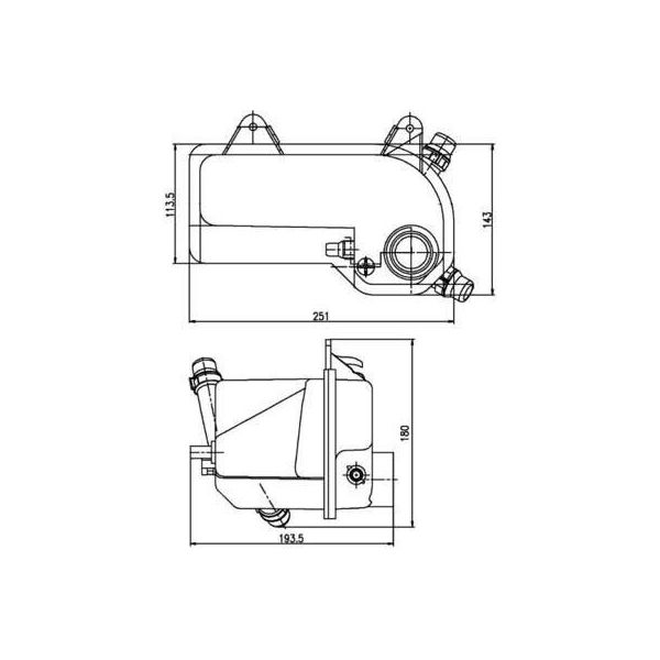 Mahle Crt 204 000S - Oe 1 705 613 Vaso Di Espansione Per X5 (E53), Z3 (E36)-image