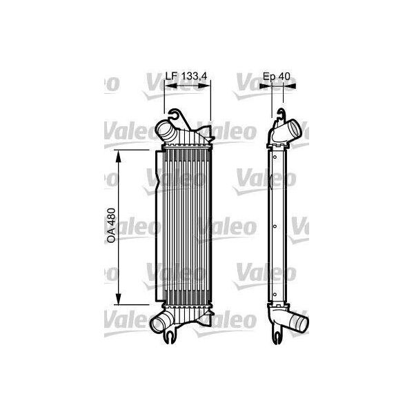 Valeo 817654 - Intercooler Oe 21410 00Q0C Per Kangoo (Kc), Kangoo (Fc)-image