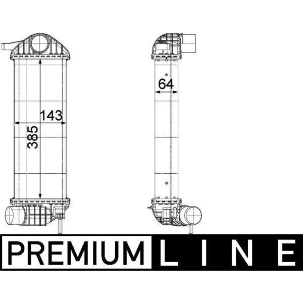 Mahle Ci 244 000P - Oe 82 00 427 469 Intercooler Per Kangoo (Kw), Kangoo (Fw)-image