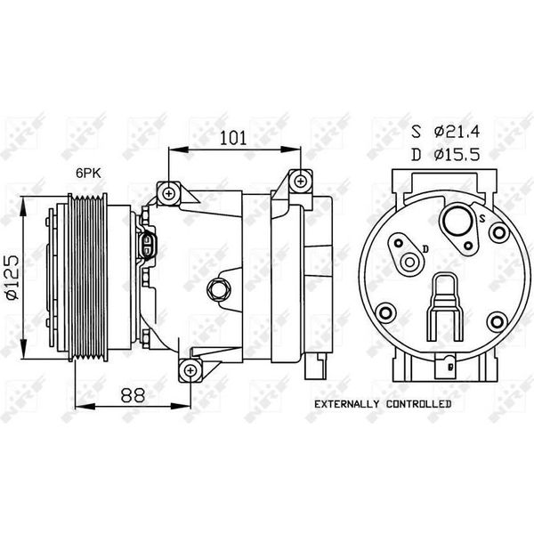 Nrf 32479G - Compressore Aria Condizionata Oe 7711368187 Per Laguna Ii-image