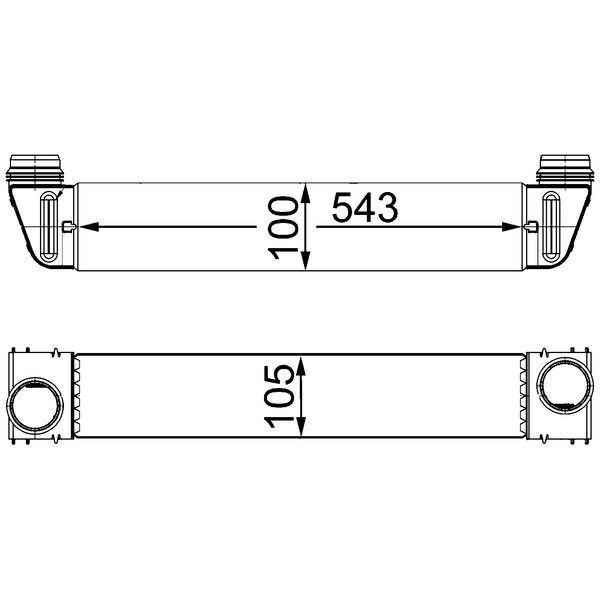 Mahle Ci 189 000S - Intercooler Oe 17517795823 Per Serie 5 (E60), Serie 5 (E61)-image