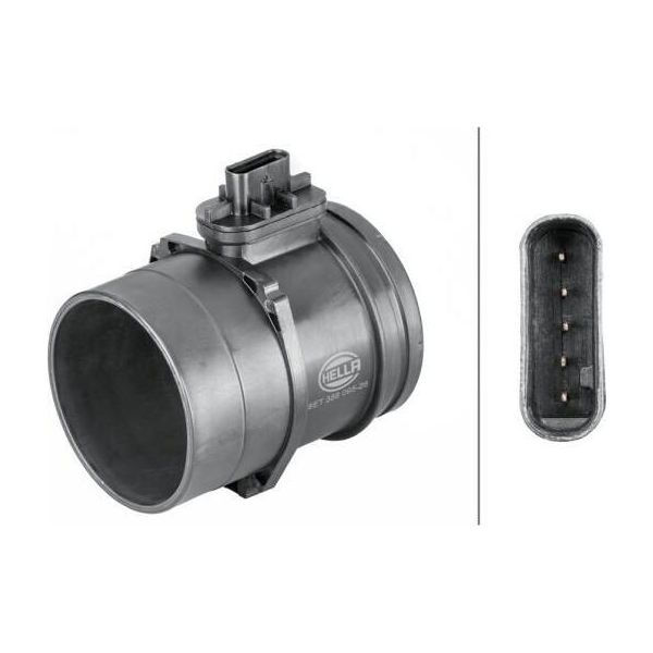 Hella 8ET 358 095-261 - Oe 13 62 8 506 409 Sensore Di Flusso Dell'aria Di Massa Per Serie 3 (E90), Serie 3 (E93), Serie 3 (E92), Serie 3 (E91), X1 (E84)-image