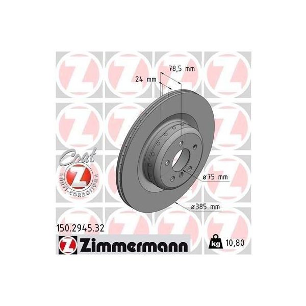 Zimmermann 150.2945.32 - Disco Freno Per X6 (F16), X6 (E71), X5 (F15, F85), X5 (E70)-image