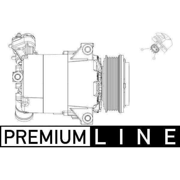 Mahle Acp 556 000P - Oe 1940541 Compressore Aria Condizionata Per Focus Iii-image