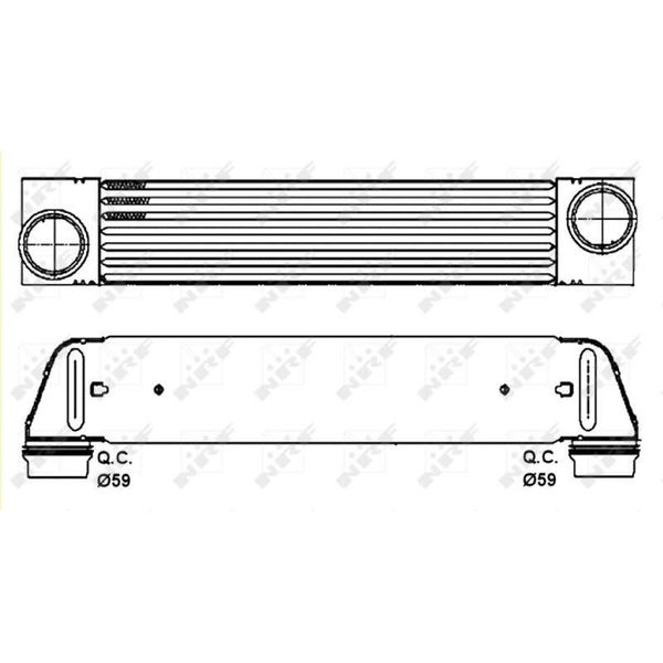 Nrf 30317 - Intercooler Oe 17514710783 Per Serie 5 (E60), Serie 5 (E61)-image
