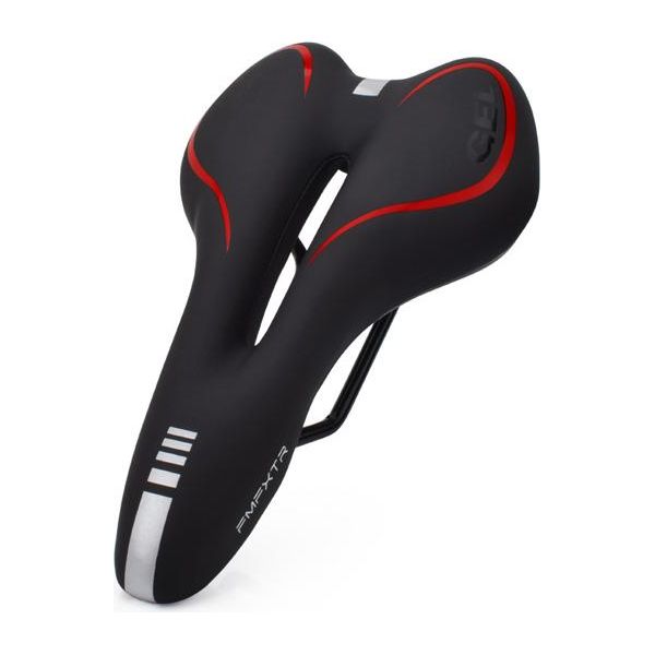 Inf Sella Per Bicicletta In Silicone Nero+Rosso-image