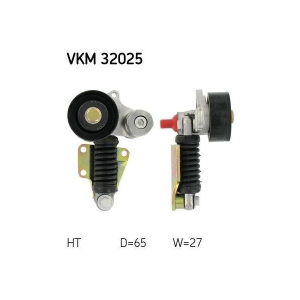 Skf Vkm 32025 - Oe 46460702 Puleggia Tenditore, Cinghia A V Per 156 (932), 166 (936), Marea-image