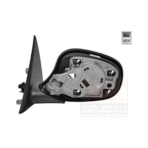 Van Wezel 0667857U Specchietto Esterno Specchietto Laterale Sinistro Per Bmw 3 Touring (E91) Riscaldato Senza Vetro-image
