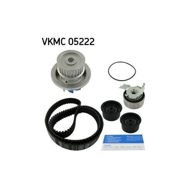 Skf Vkmc 05222 - Oe 09128738 Wasserpumpe + Zahnriemensatz FüR Epica (KL1), Lacetti (J200), Rezzo (U100), Vectra B (J96)-image