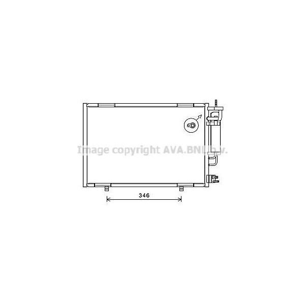 Prasco FD5490D - Oe 1717509 Condensatore Aria Condizionata Con Essiccatore Per Fiesta Vi-image