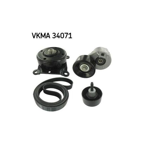 Skf Vkma 34071 - Set Di Cinghie Trapezoidali Oe 1096484 Per Transit-image