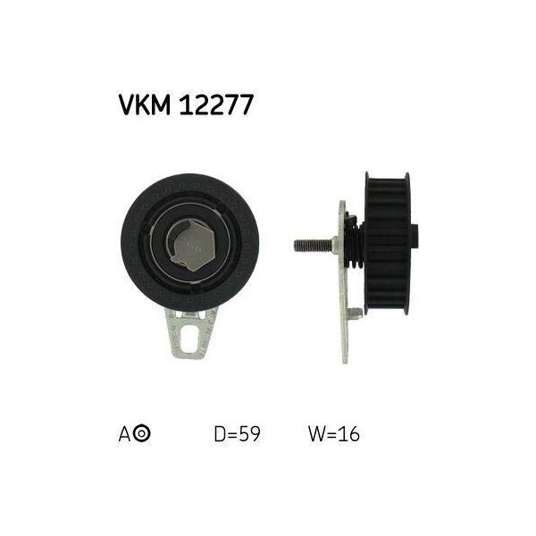 Skf Vkm 12277 - Puleggia Tenditore Oe 55221253, Cinghia Di Distribuzione Per 145 (930), 146 (930), 147 (937), 155 (167), 156 (932), 166 (936), Gt (937), Gtv (916), Spider (916)-image