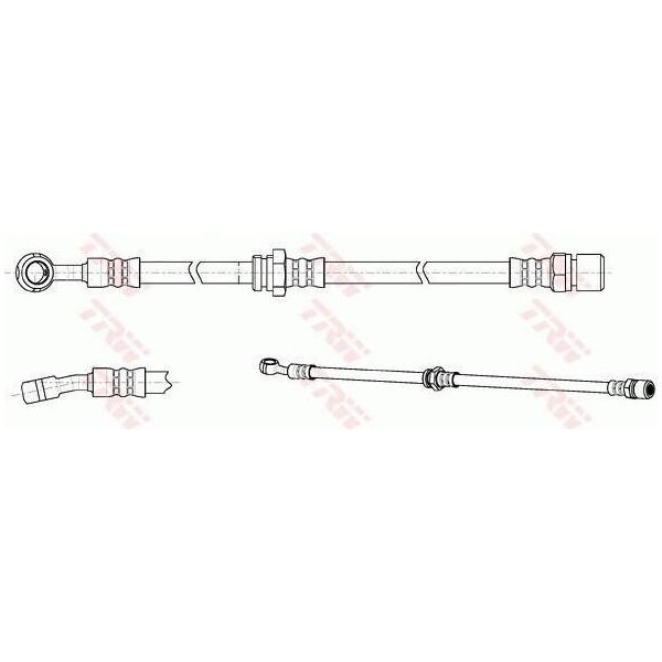 Trw PHD992 - Tubo Freno Oe 96397202 Per Lacetti (J200)-image