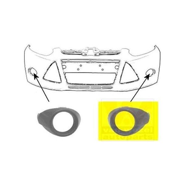 Van Wezel Fascia Paraurti Anteriore Sinistra Nera Per Ford Focus Iii-image