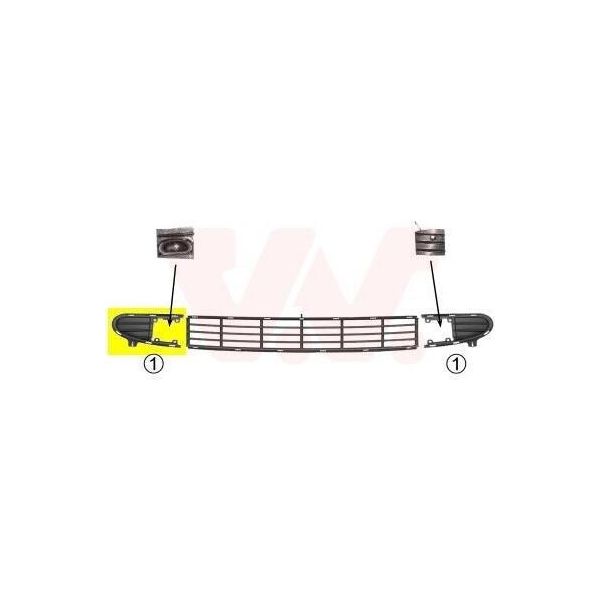 Van Wezel 5878592 - Griglia Di Ventilazione Oe 1004055, Destra Per Galaxy (Wgr), Alhambra (7V), Sharan (7M)-image