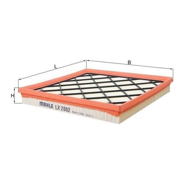 Mahle Lx 2882 - Filtro Aria Oe 13272717 Per Cruze (J300), Cruze (J305), Cruze (J308), Orlando (J309), Astra J, Zafira Tourer C-image