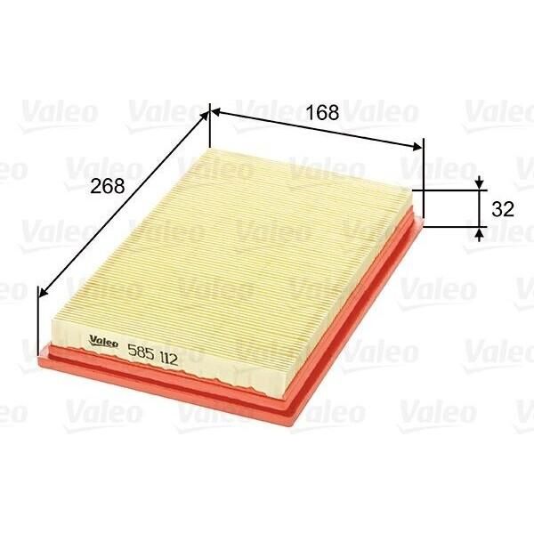 Valeo 585112 - Filtro Aria Oe 1004509 Per Escort Vi, Fiesta Iv, Fiesta V, Puma-image