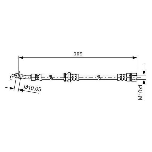 Bosch 1 987 481 385 - Tubo Freno Oe 96 404 803 Per Lacetti (J200)-image