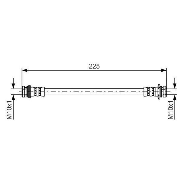 Bosch 1 987 481 387 - Tubo Freno Oe 96 407 749 Per Aveo (T200), Aveo (T250, T255)-image